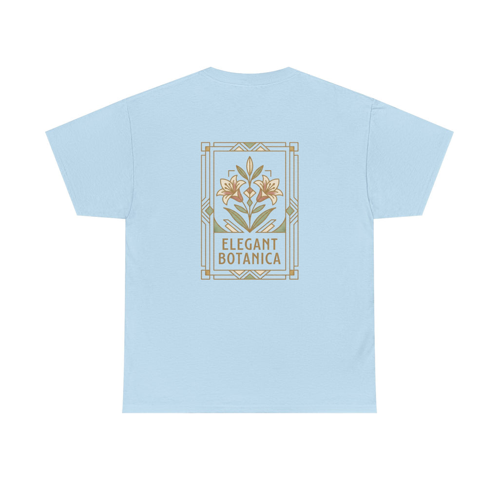 Elegant Botanica floral illustration T-Shirt | botanical art tee