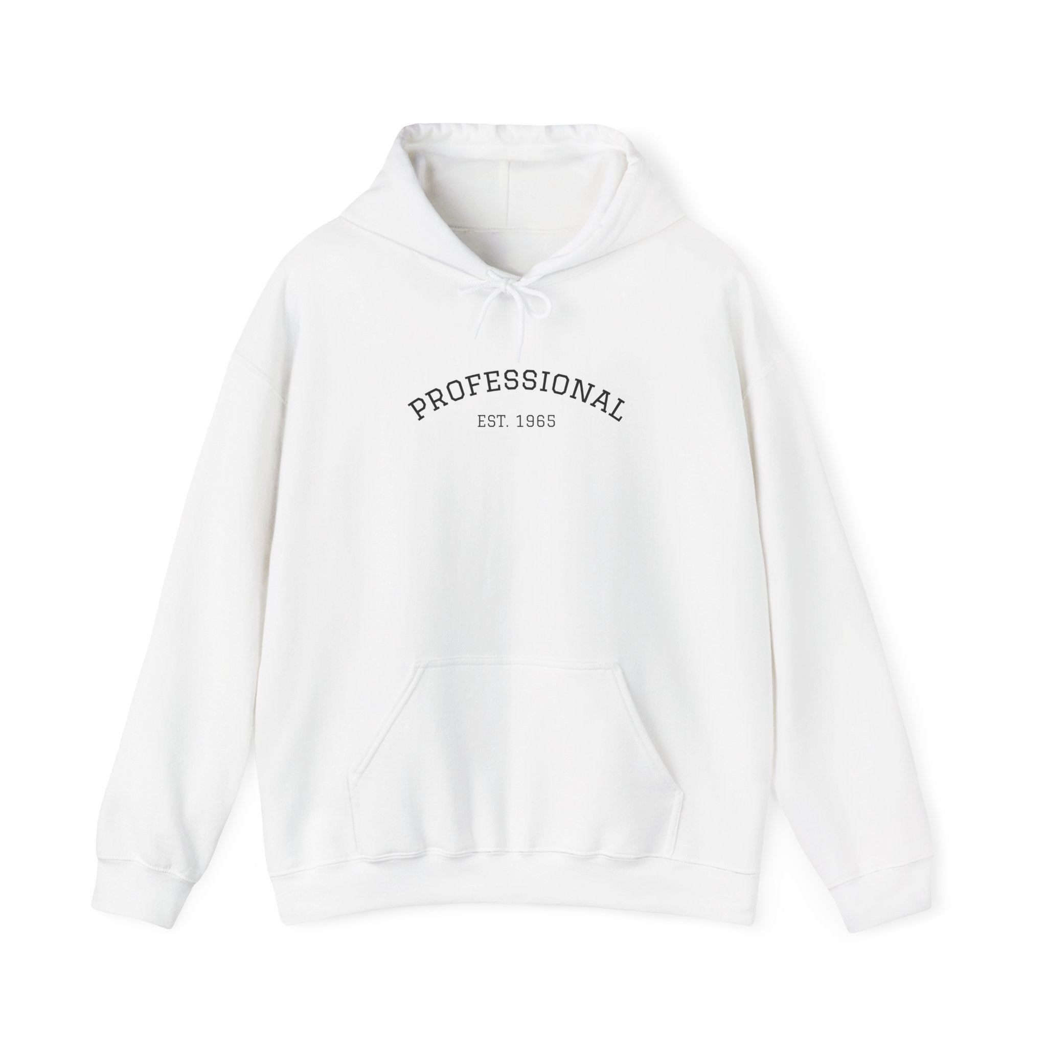 Vintage Professional EST. 1965 Hoodie | Minimal Vintage Arch Logo