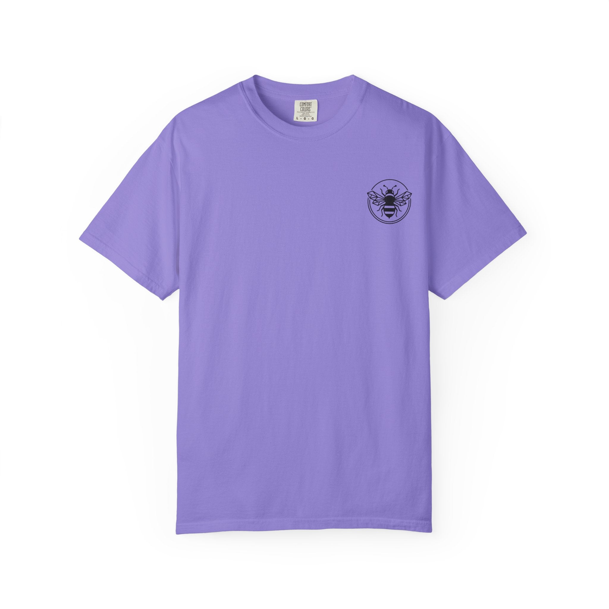 Retro Bee Emblem T-Shirt | Small Chest Logo, Minimalist Insect Graphic