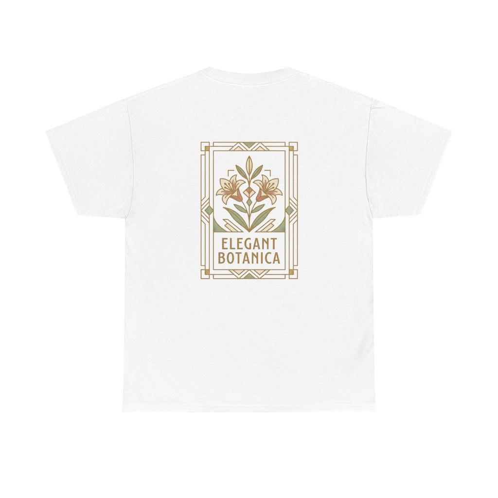 Elegant Botanica floral illustration T-Shirt | botanical art tee