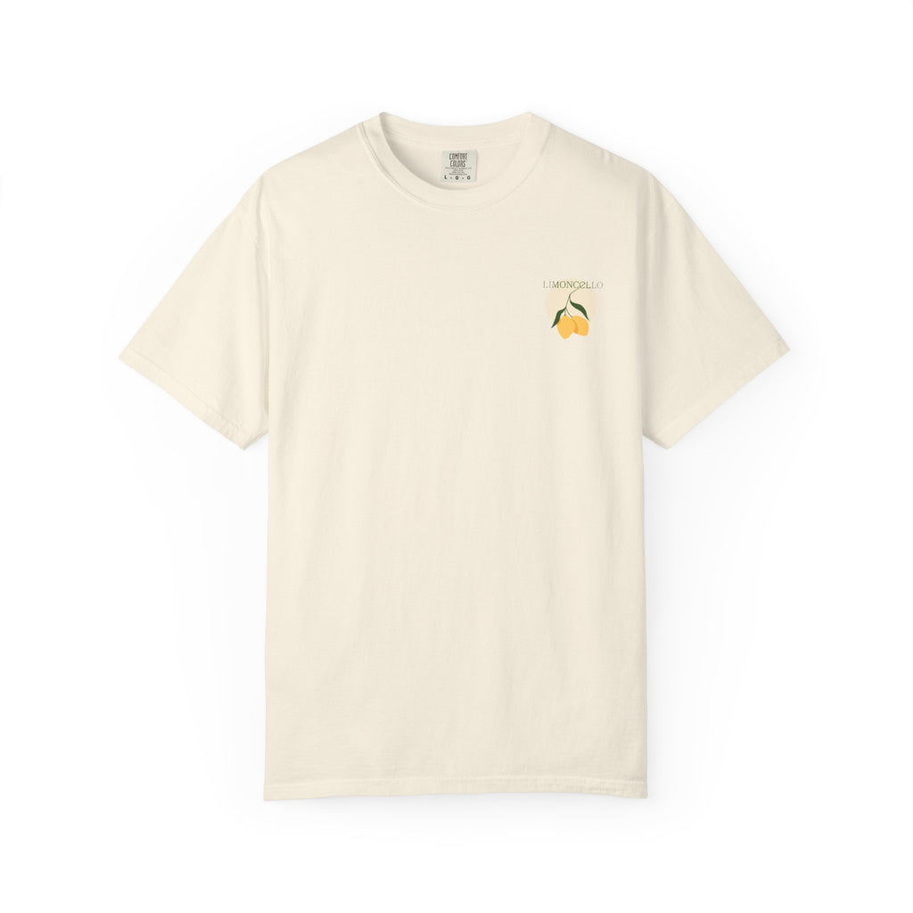 Lemon Illustration T-shirt | Small Chest Graphic, Citrus Design