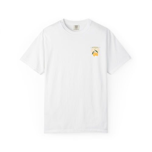 Lemon Illustration T-shirt | Small Chest Graphic, Citrus Design
