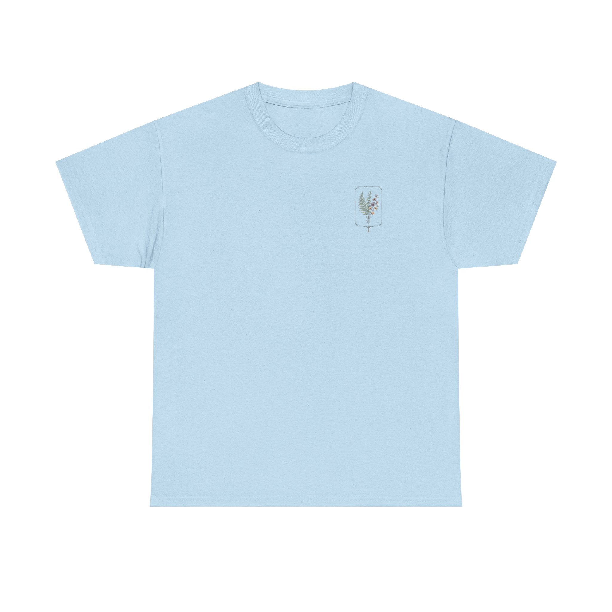 Elegant Botanica floral illustration T-Shirt | botanical art tee