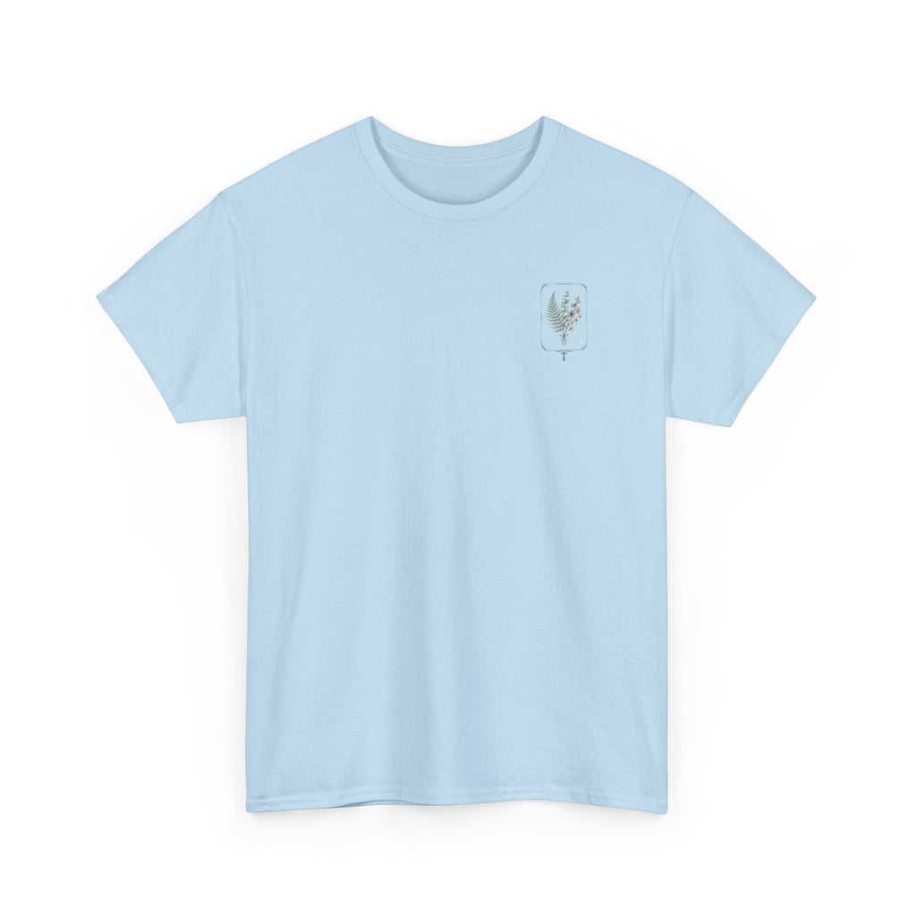 Elegant Botanica floral illustration T-Shirt | botanical art tee