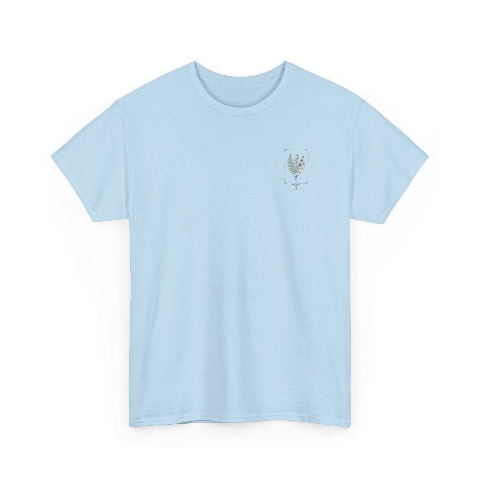 Elegant Botanica floral illustration T-Shirt | botanical art tee