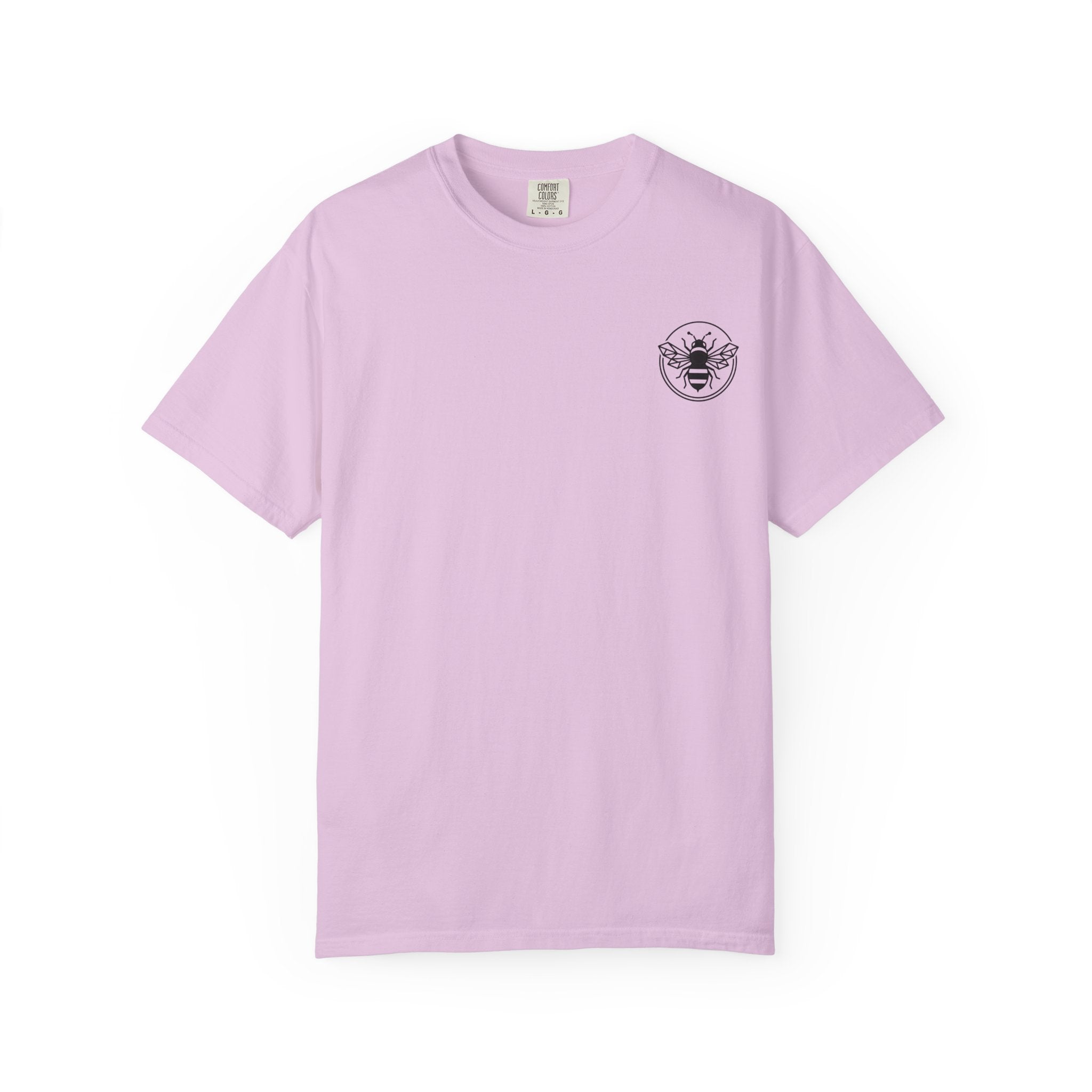 Retro Bee Emblem T-Shirt | Small Chest Logo, Minimalist Insect Graphic