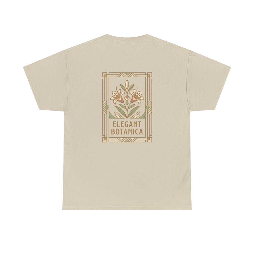 Elegant Botanica floral illustration T-Shirt | botanical art tee