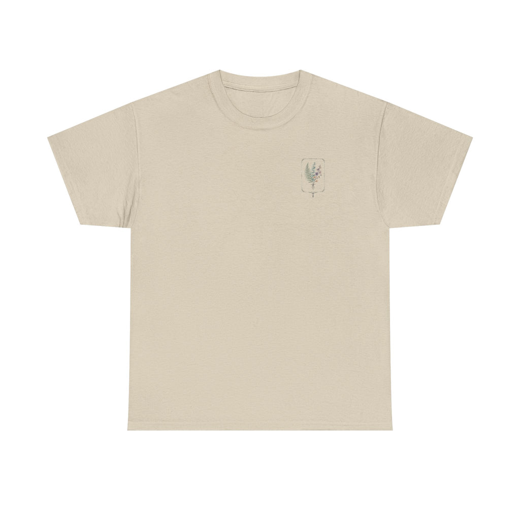 Elegant Botanica floral illustration T-Shirt | botanical art tee