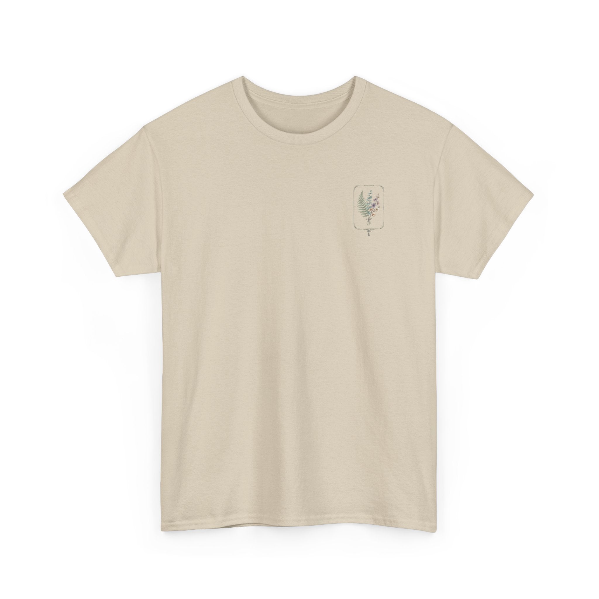 Elegant Botanica floral illustration T-Shirt | botanical art tee