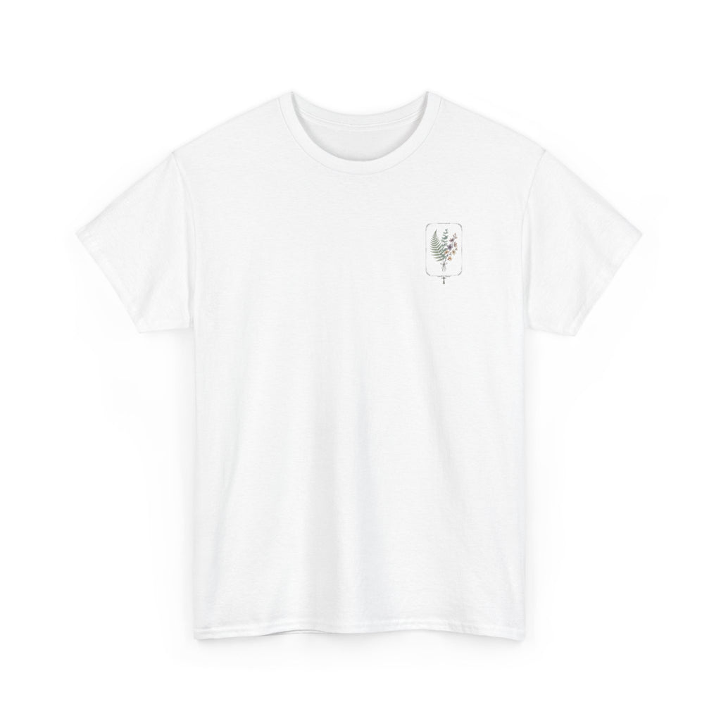 Elegant Botanica floral illustration T-Shirt | botanical art tee