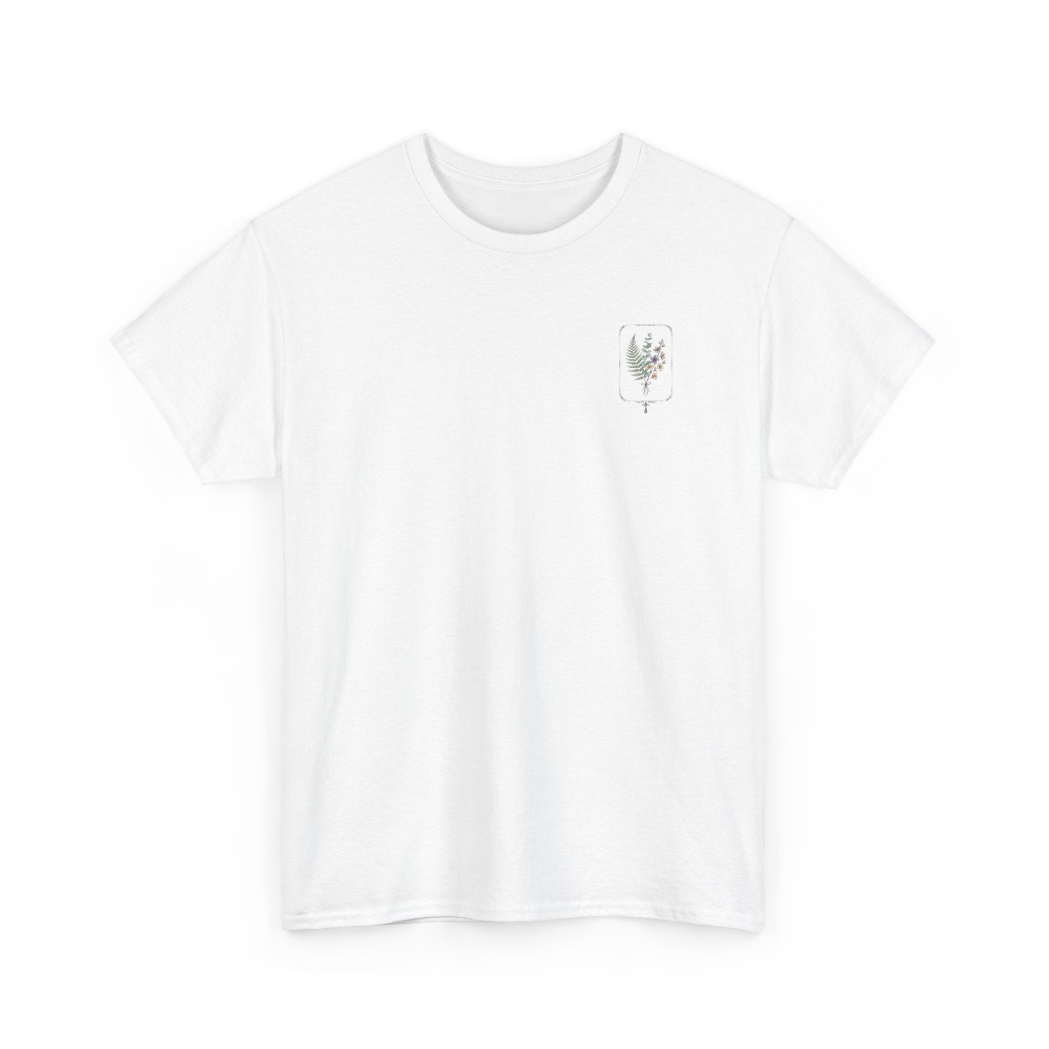Elegant Botanica floral illustration T-Shirt | botanical art tee