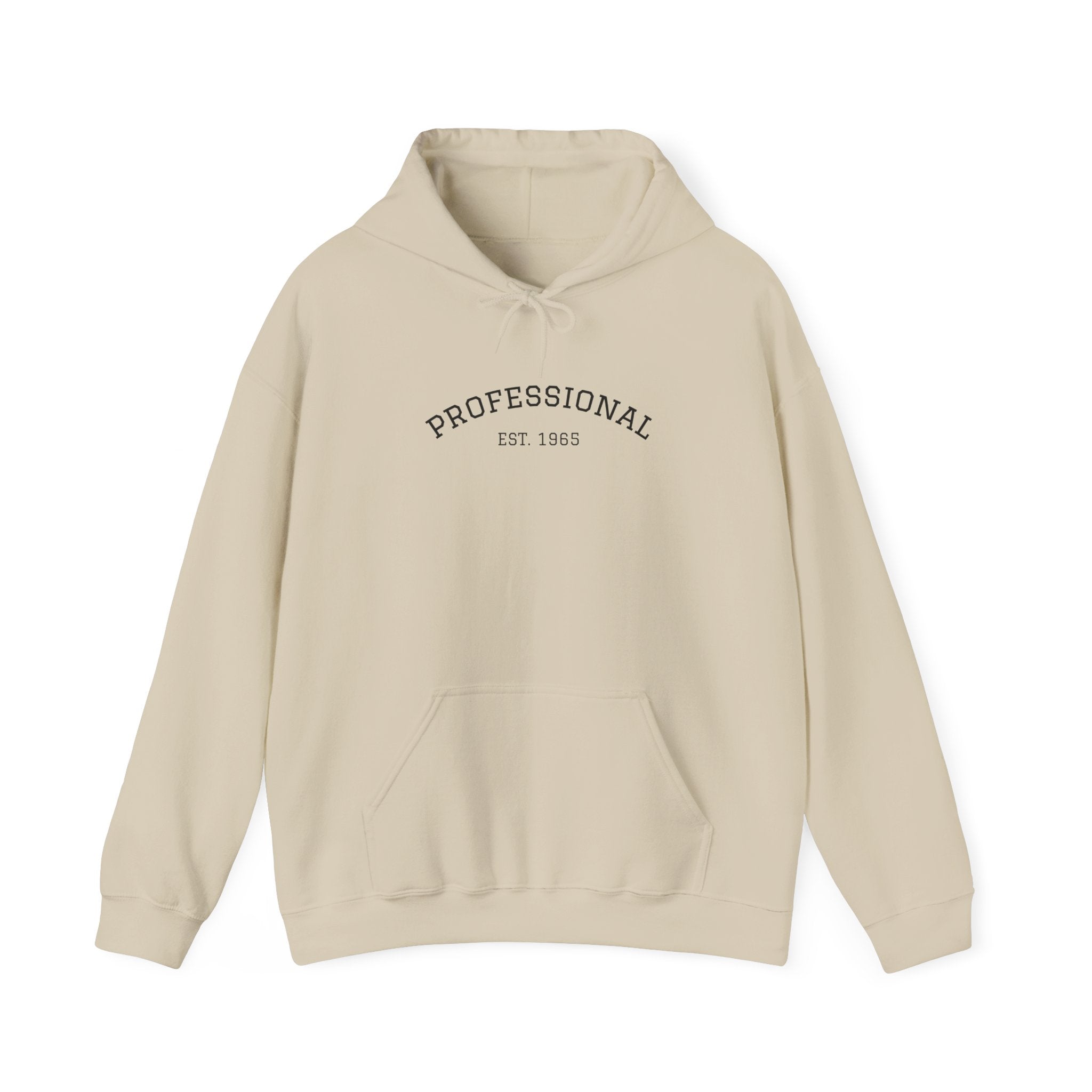 Vintage Professional EST. 1965 Hoodie | Minimal Vintage Arch Logo