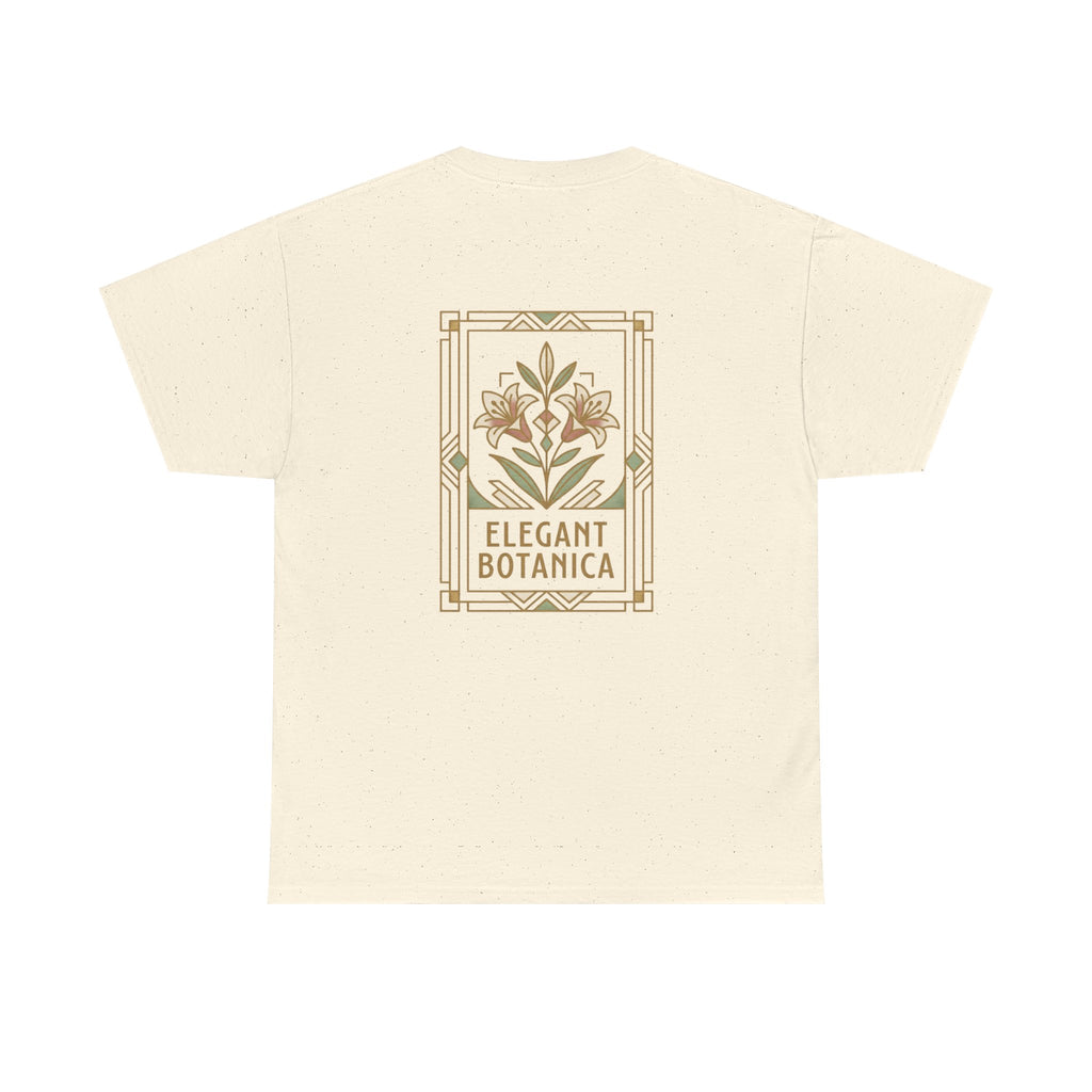 Elegant Botanica floral illustration T-Shirt | botanical art tee