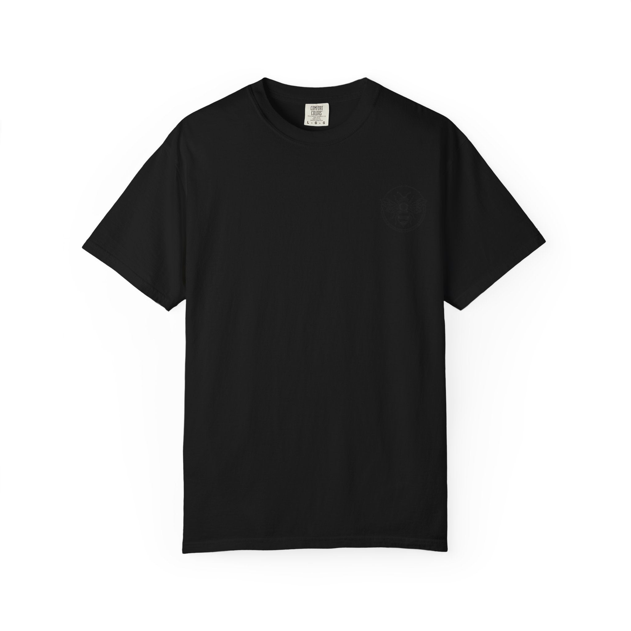 Retro Bee Emblem T-Shirt | Small Chest Logo, Minimalist Insect Graphic