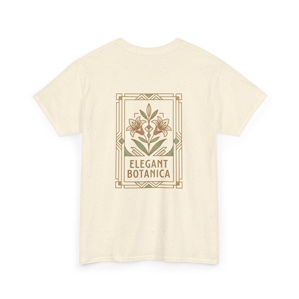 Elegant Botanica floral illustration T-Shirt | botanical art tee