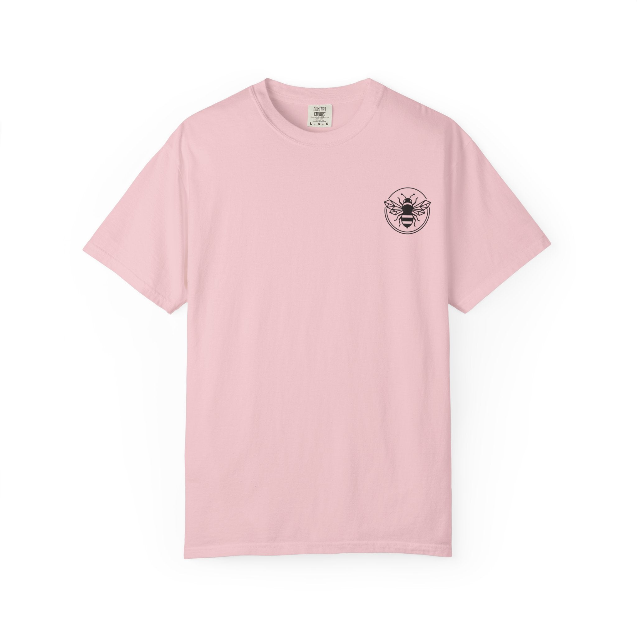 Retro Bee Emblem T-Shirt | Small Chest Logo, Minimalist Insect Graphic