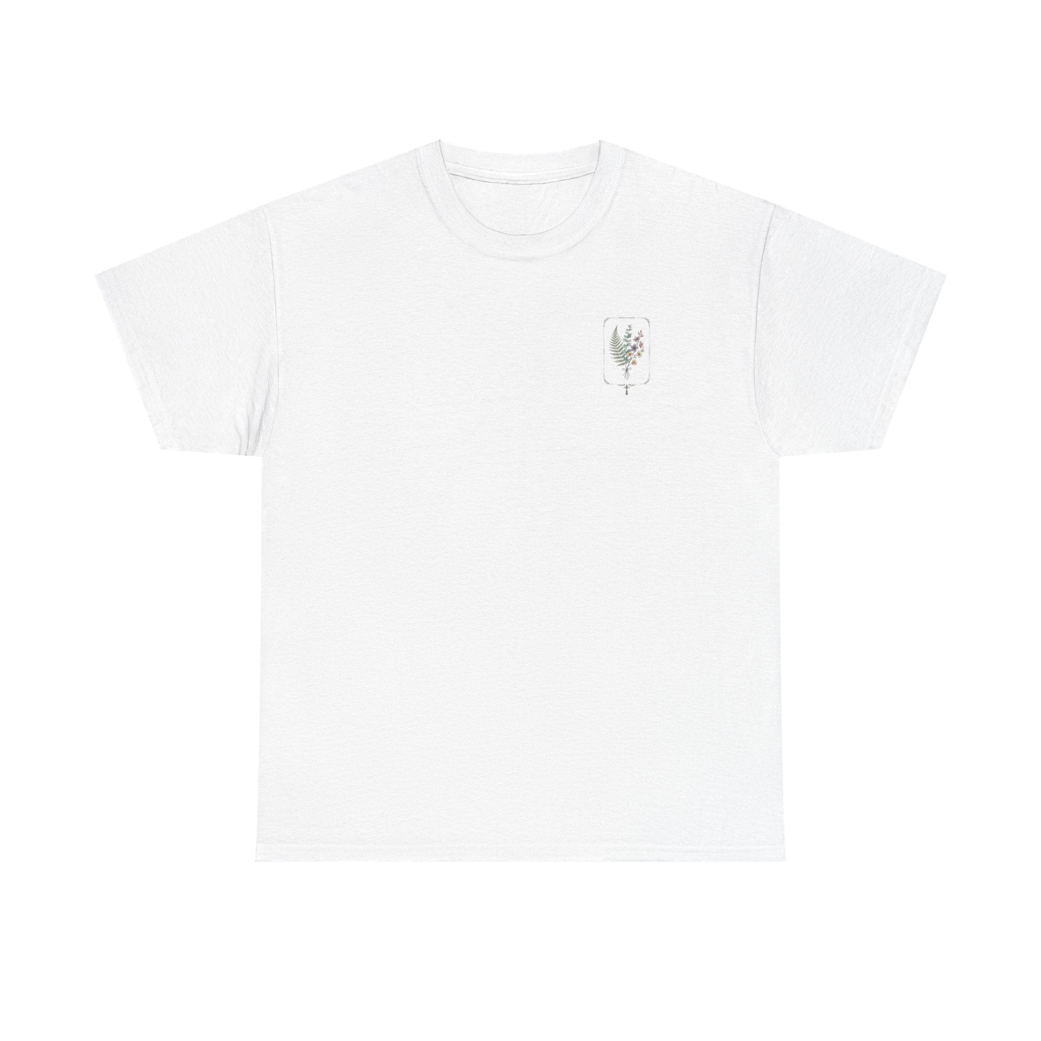 Elegant Botanica floral illustration T-Shirt | botanical art tee
