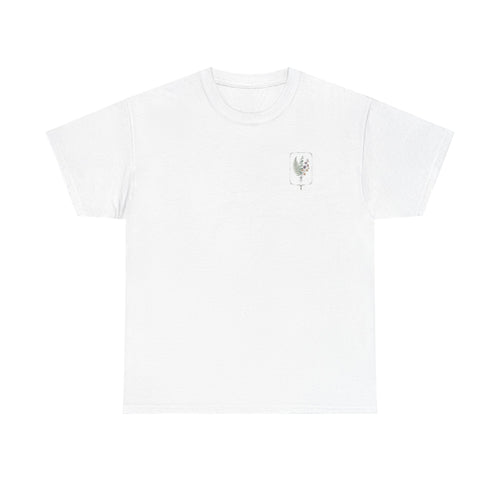 Elegant Botanica floral illustration T-Shirt | botanical art tee