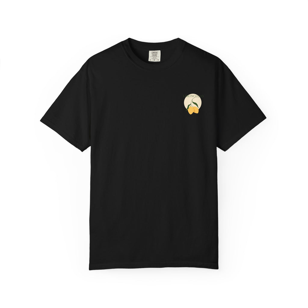 Lemon Illustration T-shirt | Small Chest Graphic, Citrus Design