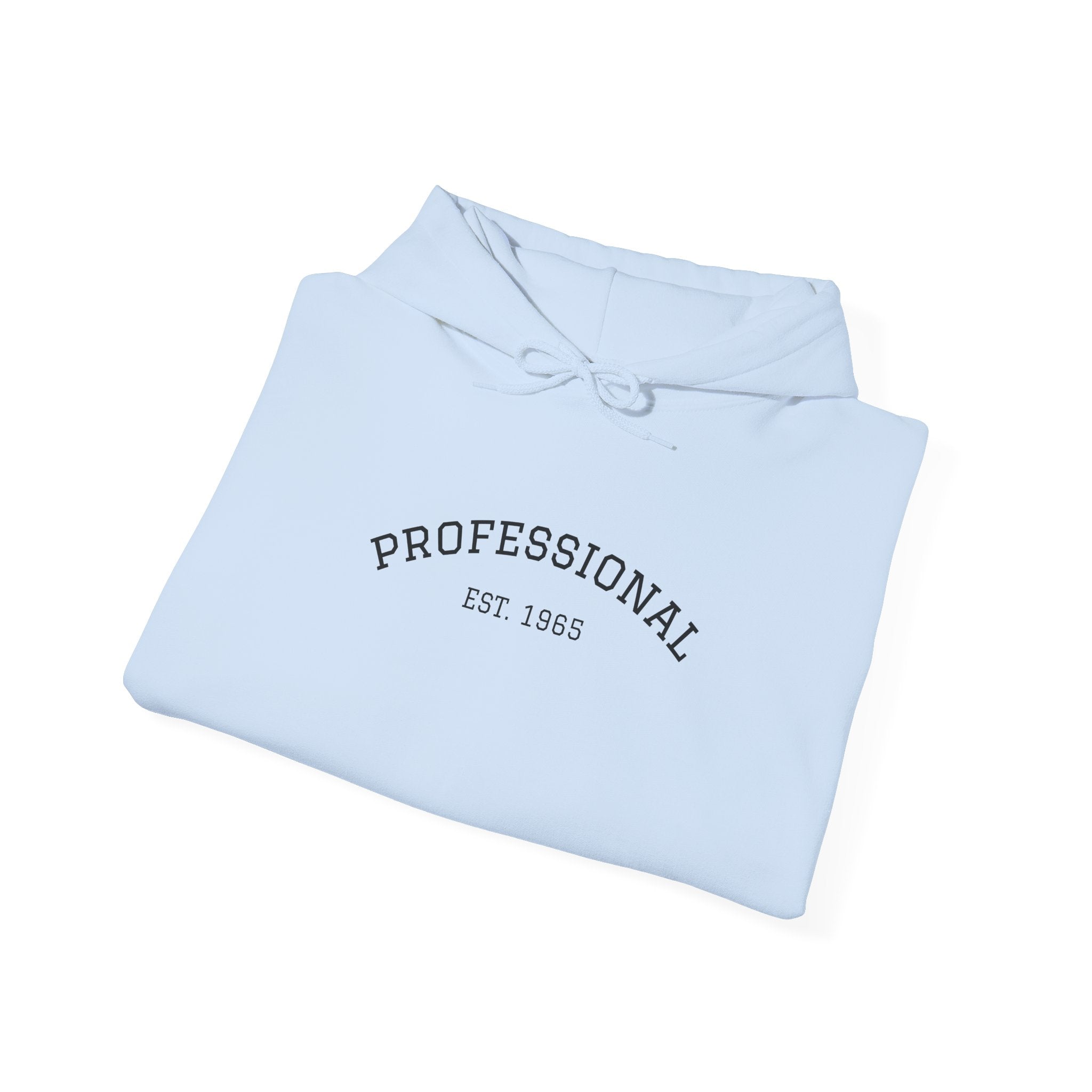 Vintage Professional EST. 1965 Hoodie | Minimal Vintage Arch Logo