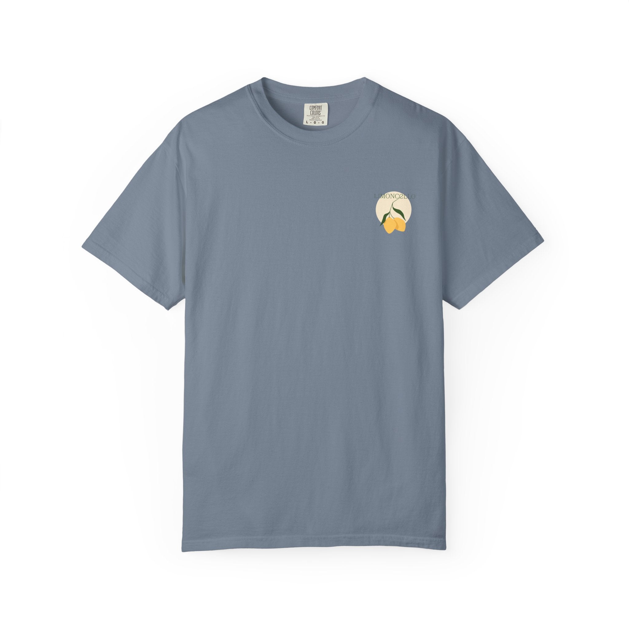 Lemon Illustration T-shirt | Small Chest Graphic, Citrus Design