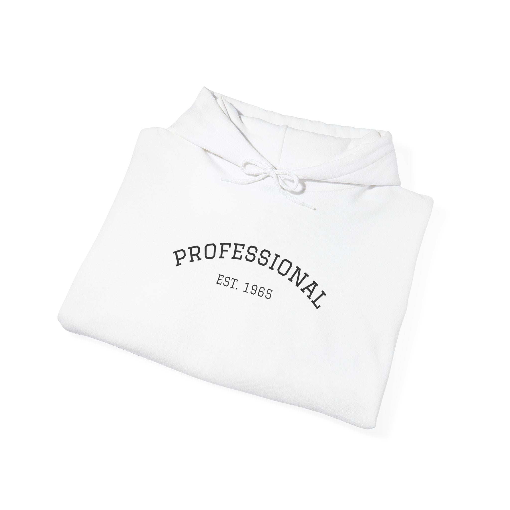 Vintage Professional EST. 1965 Hoodie | Minimal Vintage Arch Logo