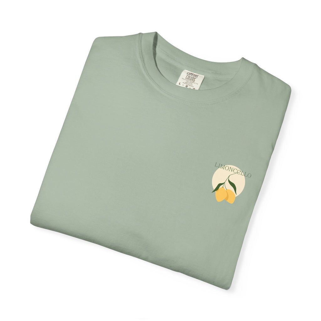 Lemon Illustration T-shirt | Small Chest Graphic, Citrus Design